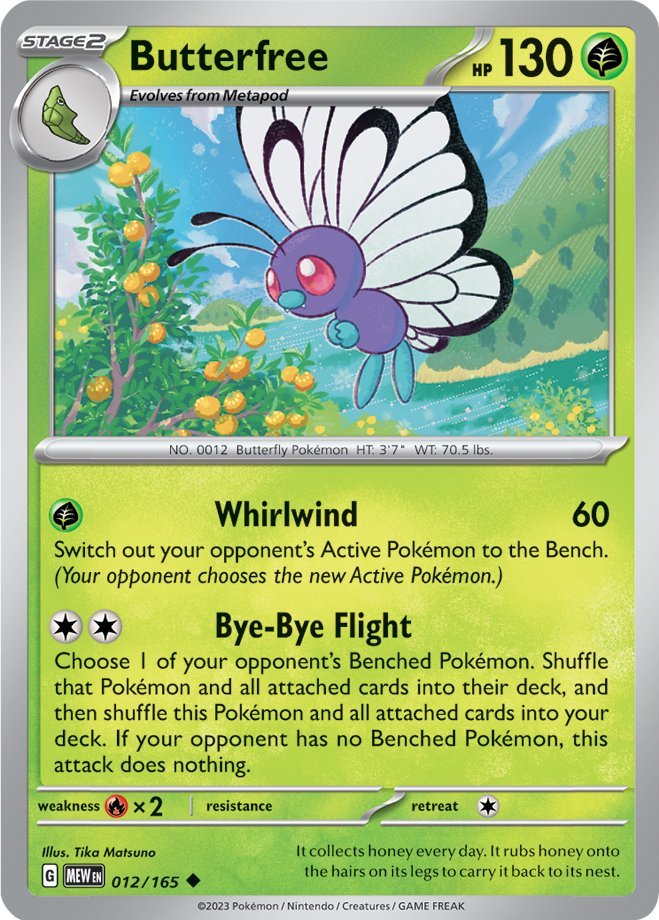 Butterfree (012/165) [Scarlet & Violet: 151] | Sanctuary Gaming