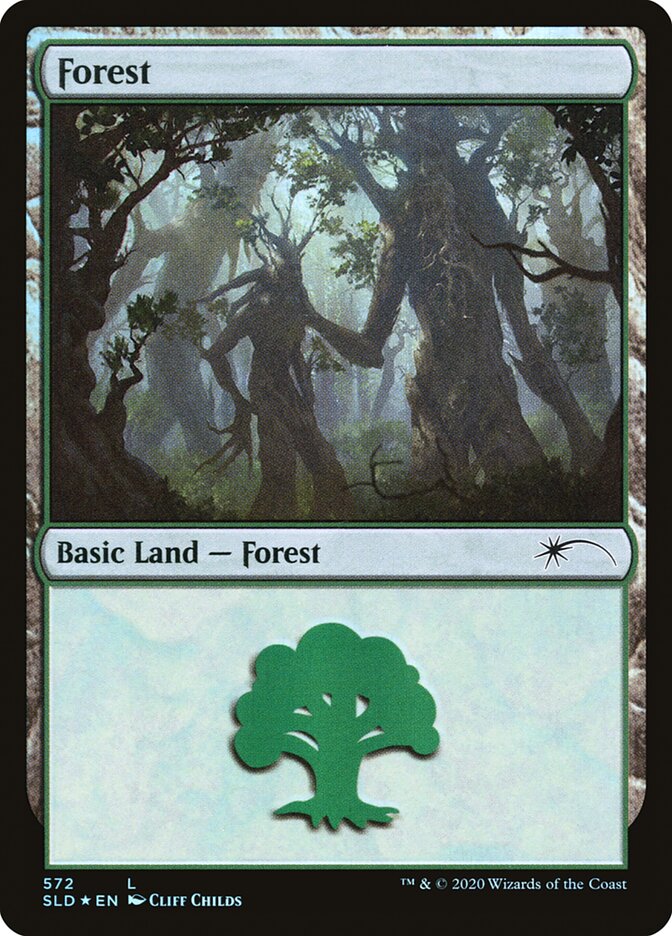 Forest (Tree Hugging) (572) [Secret Lair Drop Promos] | Sanctuary Gaming
