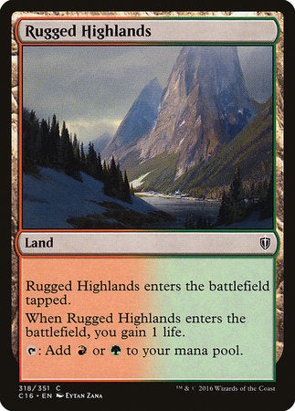 Rugged Highlands [Commander 2016] | Sanctuary Gaming