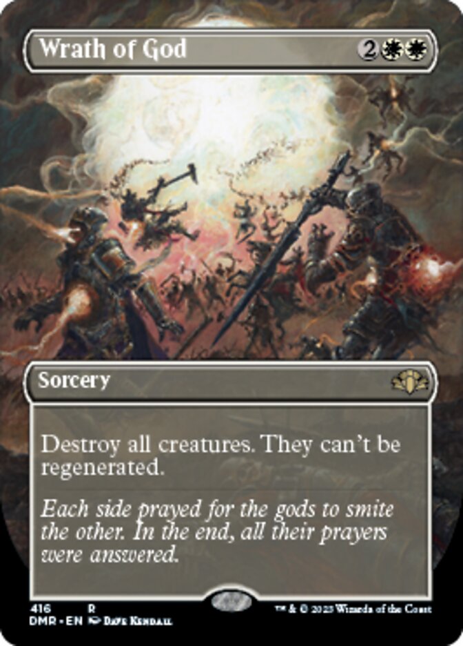 Wrath of God (Borderless Alternate Art) [Dominaria Remastered] | Sanctuary Gaming