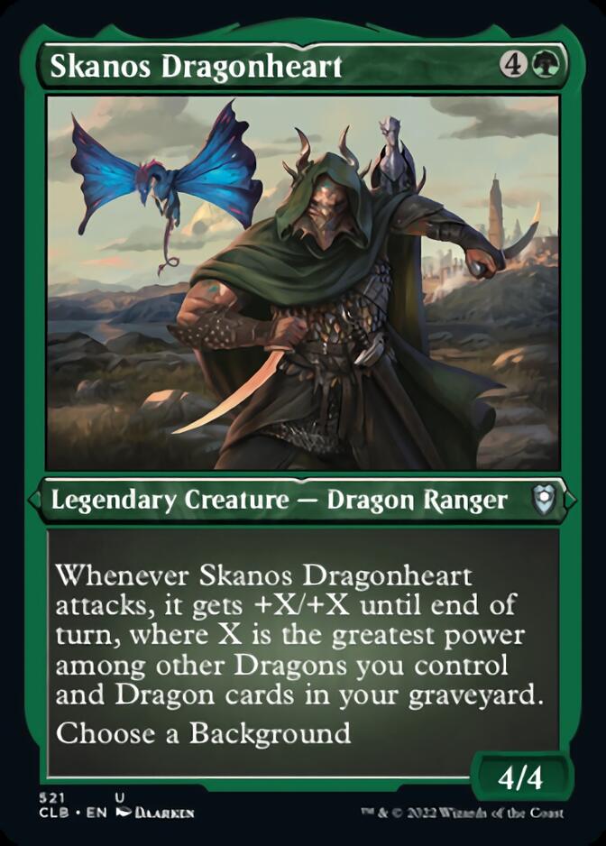 Skanos Dragonheart (Foil Etched) [Commander Legends: Battle for Baldur's Gate] | Sanctuary Gaming