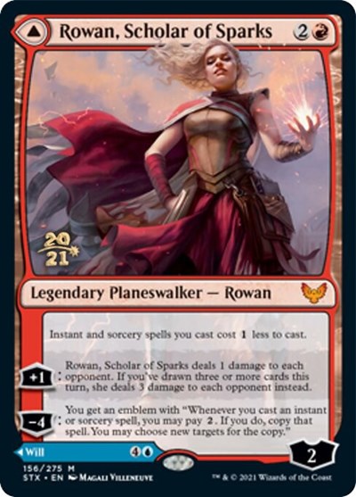 Rowan, Scholar of Sparks // Will, Scholar of Frost [Strixhaven: School of Mages Prerelease Promos] | Sanctuary Gaming