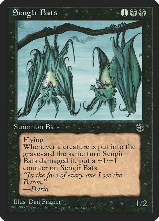 Sengir Bats (Daria Flavor Text) [Homelands] | Sanctuary Gaming