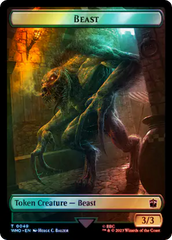 Copy // Beast Double-Sided Token (Surge Foil) [Doctor Who Tokens] | Sanctuary Gaming