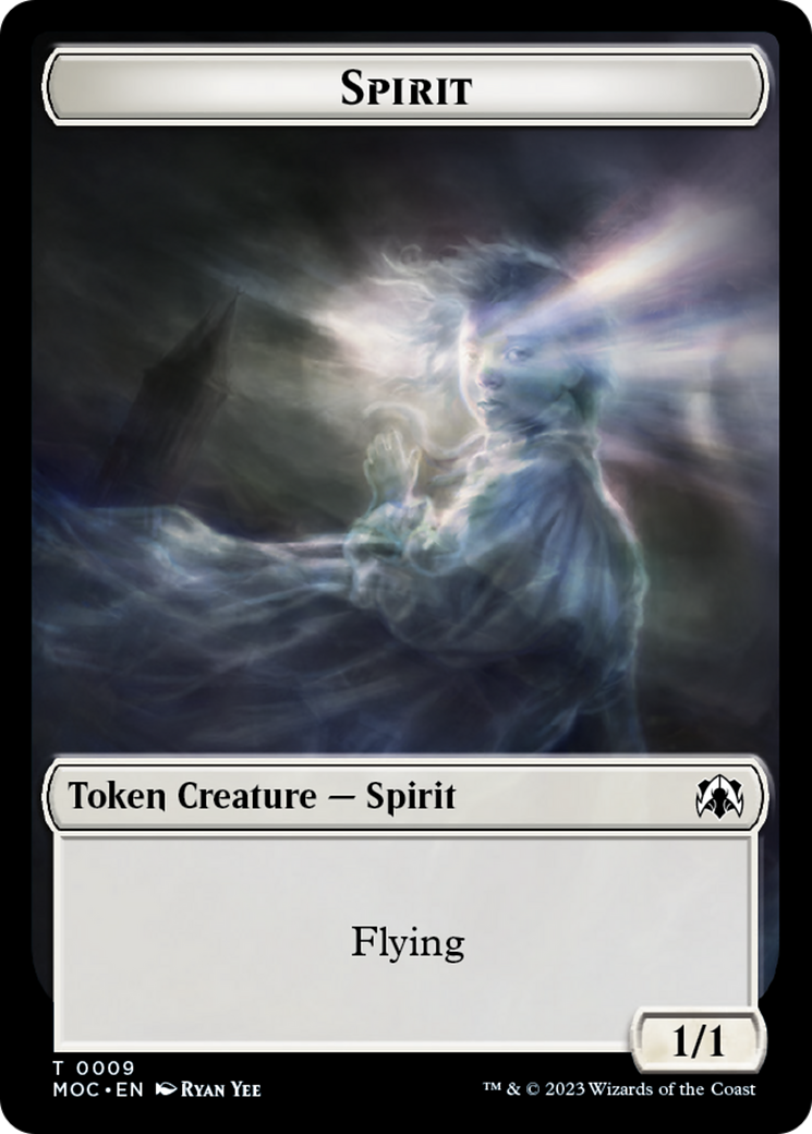 Spirt (9) // Treasure Double-Sided Token [March of the Machine Commander Tokens] | Sanctuary Gaming