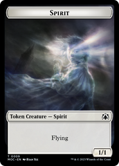 Spirit (9) // Spirit (13) Double-Sided Token [March of the Machine Commander Tokens] | Sanctuary Gaming