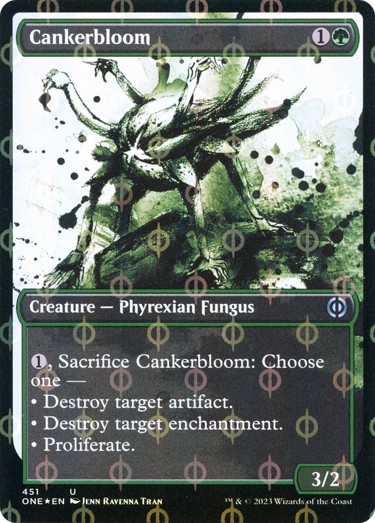 Cankerbloom (Showcase Ichor Step-and-Compleat Foil) [Phyrexia: All Will Be One] | Sanctuary Gaming