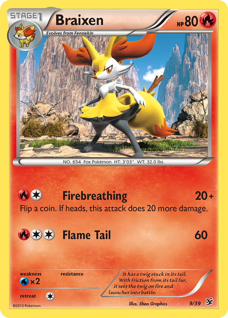 Braixen (9/39) [XY: Kalos Starter Set] | Sanctuary Gaming