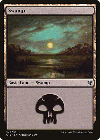 Swamp (343) [Commander 2016] | Sanctuary Gaming