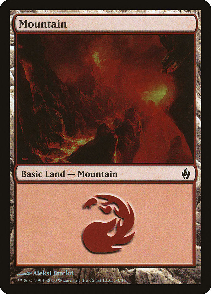 Mountain (33) [Premium Deck Series: Fire and Lightning] | Sanctuary Gaming