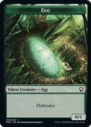 Snake // Egg Double-sided Token [Dominaria United Commander Tokens] | Sanctuary Gaming