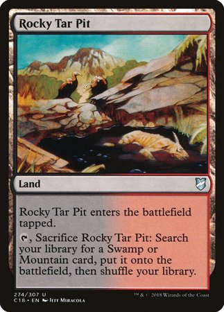 Rocky Tar Pit [Commander 2018] | Sanctuary Gaming
