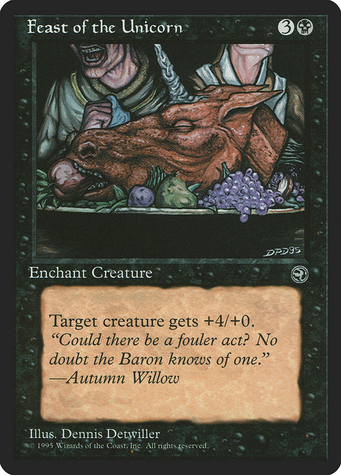 Feast of the Unicorn (Autumn Willow Flavor Text) [Homelands] | Sanctuary Gaming