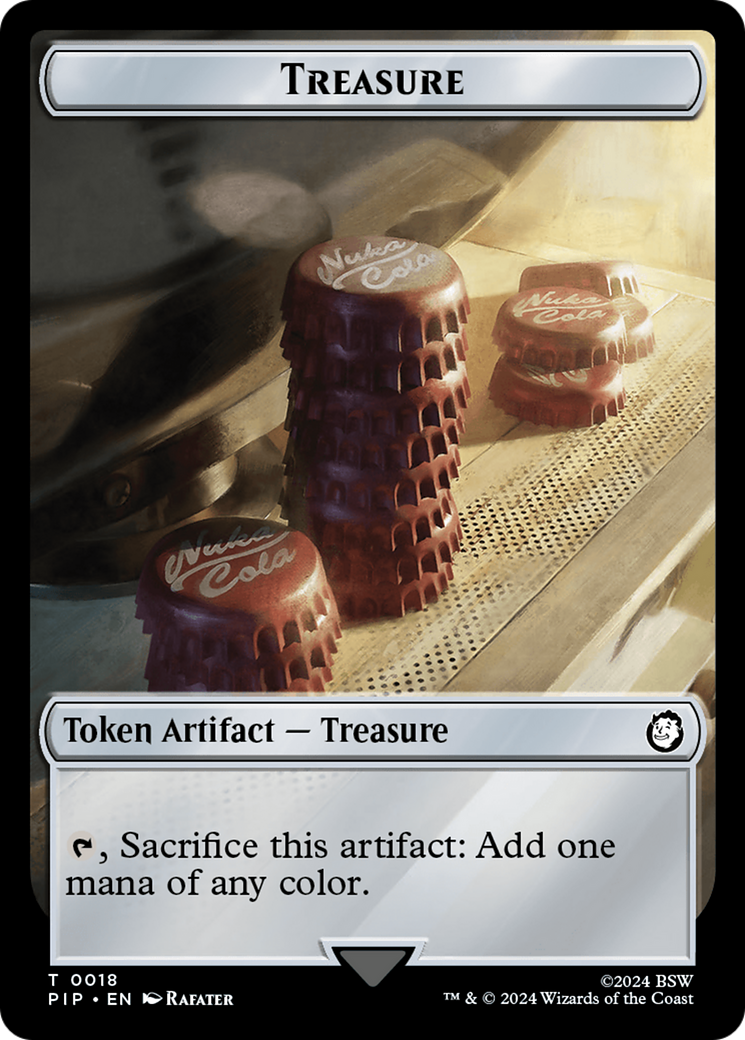 Radiation // Treasure (018) Double-Sided Token [Fallout Tokens] | Sanctuary Gaming