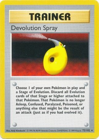 Devolution Spray (72/102) [Base Set Shadowless Unlimited] | Sanctuary Gaming