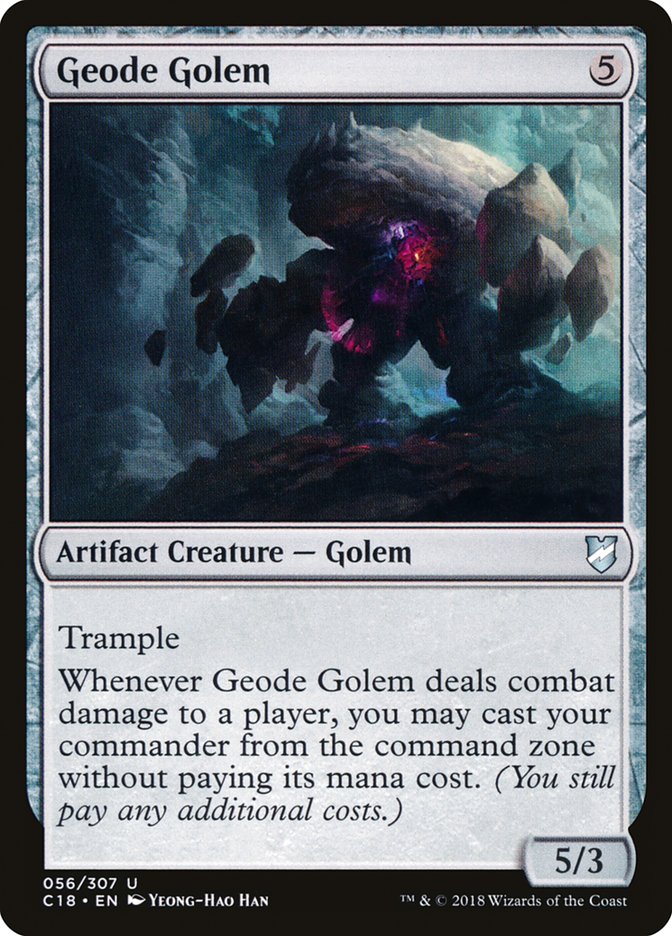 Geode Golem [Commander 2018] | Sanctuary Gaming