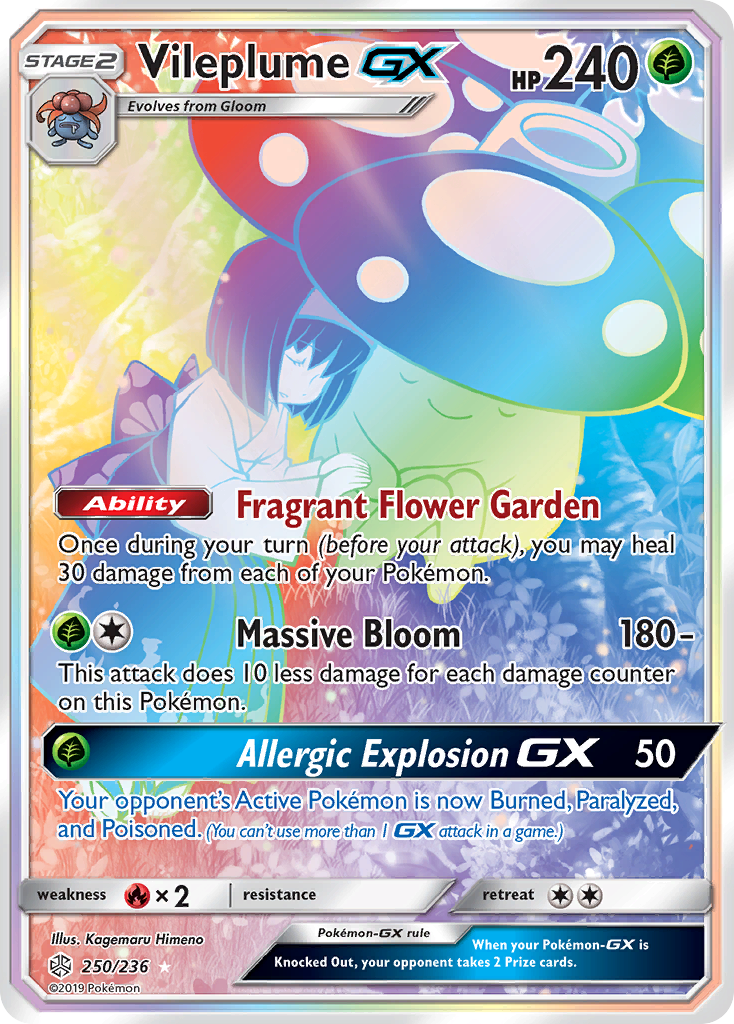 Vileplume GX (250/236) [Sun & Moon: Cosmic Eclipse] | Sanctuary Gaming