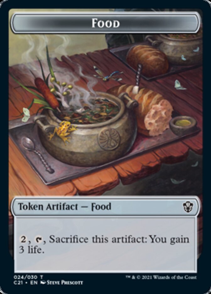 Food // Saproling Token [Commander 2021 Tokens] | Sanctuary Gaming