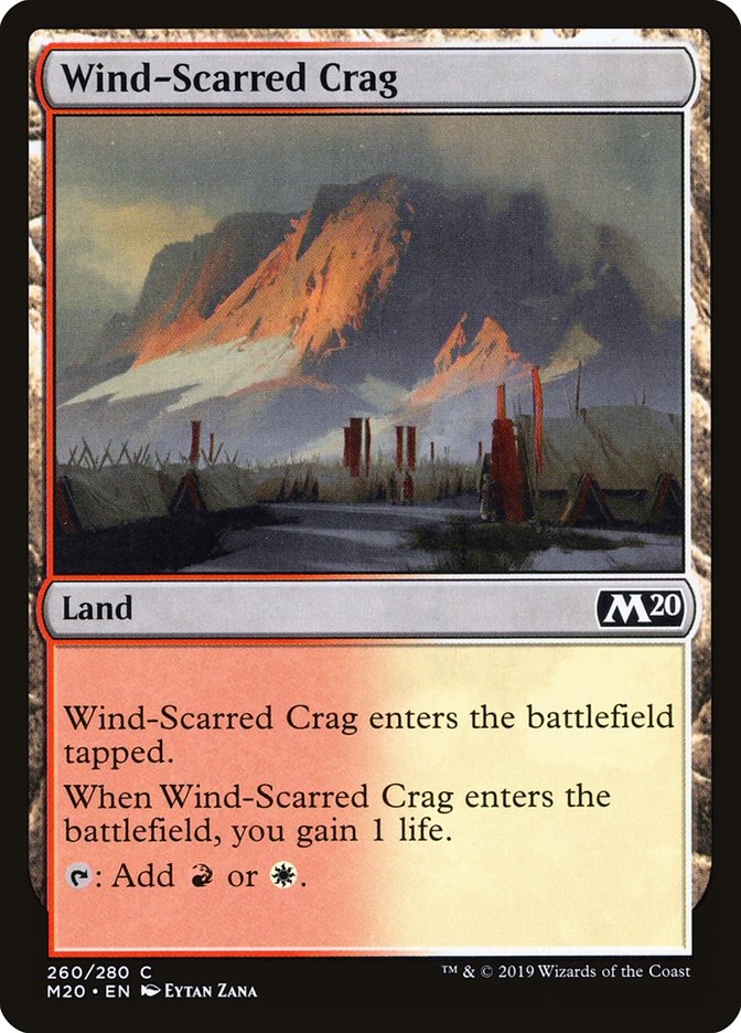 Wind-Scarred Crag [Core Set 2020] | Sanctuary Gaming