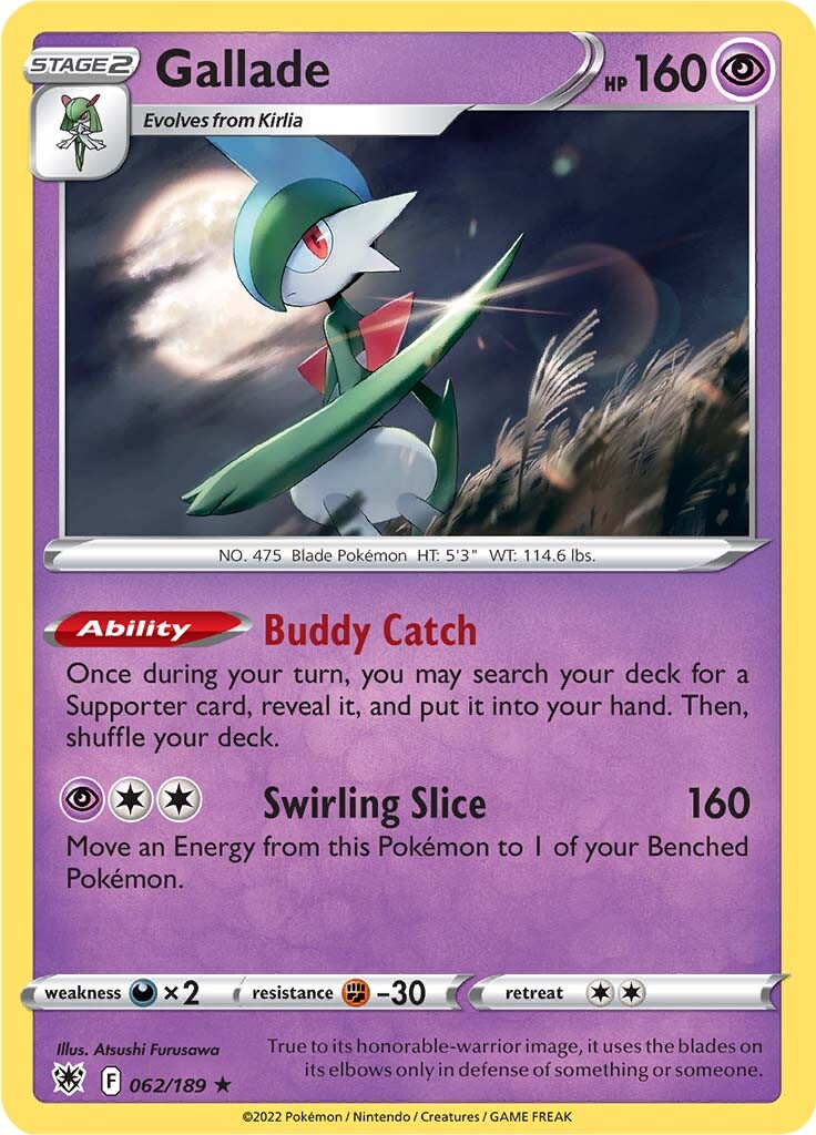 Gallade (062/189) [Sword & Shield: Astral Radiance] | Sanctuary Gaming