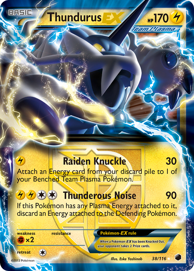 Thundurus EX (38/116) [Black & White: Plasma Freeze] | Sanctuary Gaming