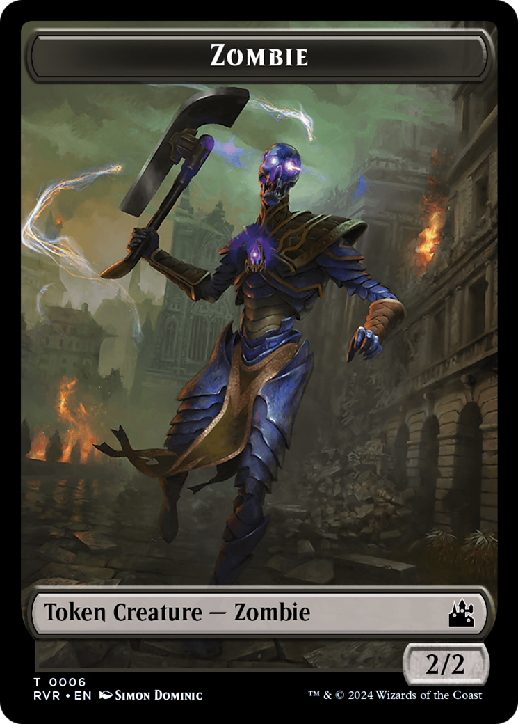 Bird // Zombie Double-Sided Token [Ravnica Remastered Tokens] | Sanctuary Gaming