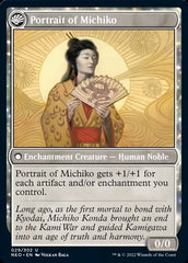 Michiko's Reign of Truth // Portrait of Michiko [Kamigawa: Neon Dynasty] | Sanctuary Gaming