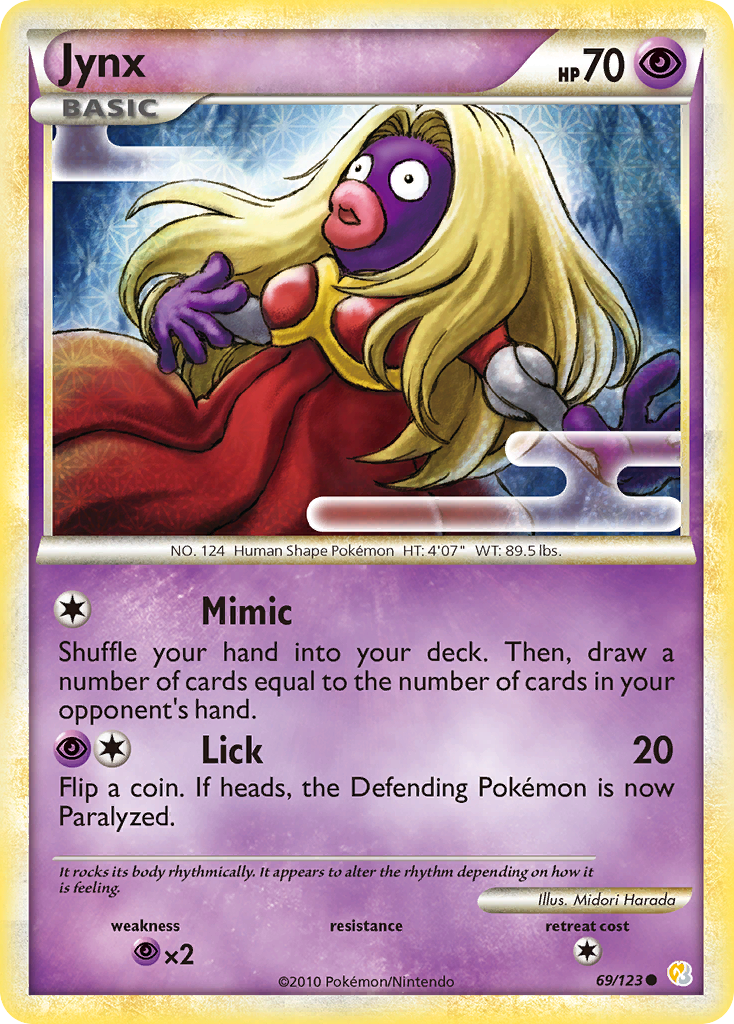 Jynx (69/123) [HeartGold & SoulSilver: Base Set] | Sanctuary Gaming