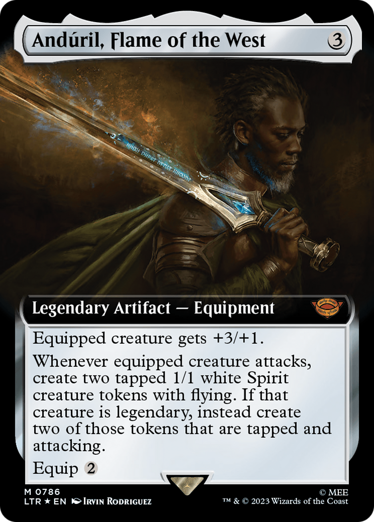 Anduril, Flame of the West (Extended Art) (Surge Foil) [The Lord of the Rings: Tales of Middle-Earth] | Sanctuary Gaming