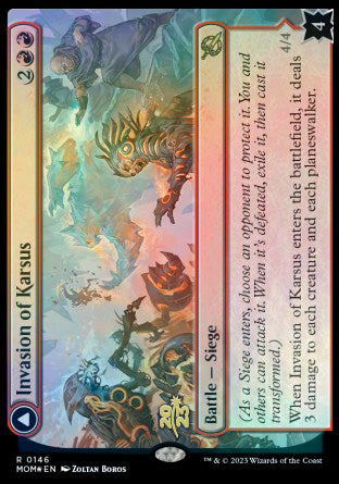 Invasion of Karsus // Refraction Elemental [March of the Machine Prerelease Promos] | Sanctuary Gaming