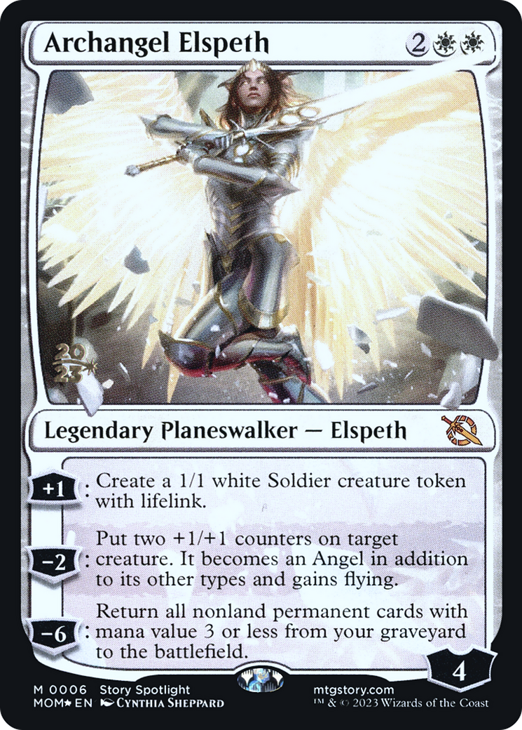 Archangel Elspeth [March of the Machine Prerelease Promos] | Sanctuary Gaming