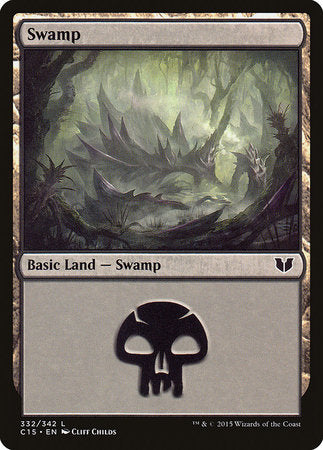Swamp (332) [Commander 2015] | Sanctuary Gaming