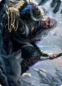 Jorn, God of Winter Art Card (Gold-Stamped Signature) [Kaldheim: Art Series] | Sanctuary Gaming