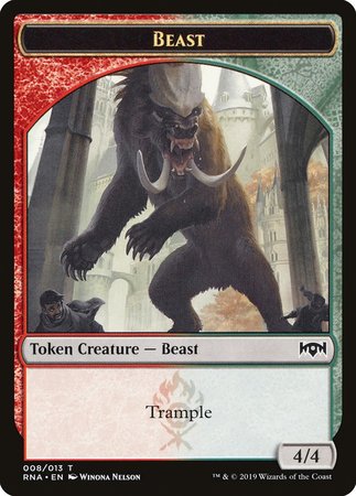 Beast Token [Ravnica Allegiance Tokens] | Sanctuary Gaming