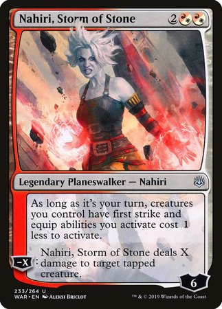 Nahiri, Storm of Stone [War of the Spark] | Sanctuary Gaming
