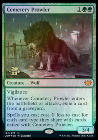 Cemetery Prowler [Innistrad: Crimson Vow Prerelease Promos] | Sanctuary Gaming