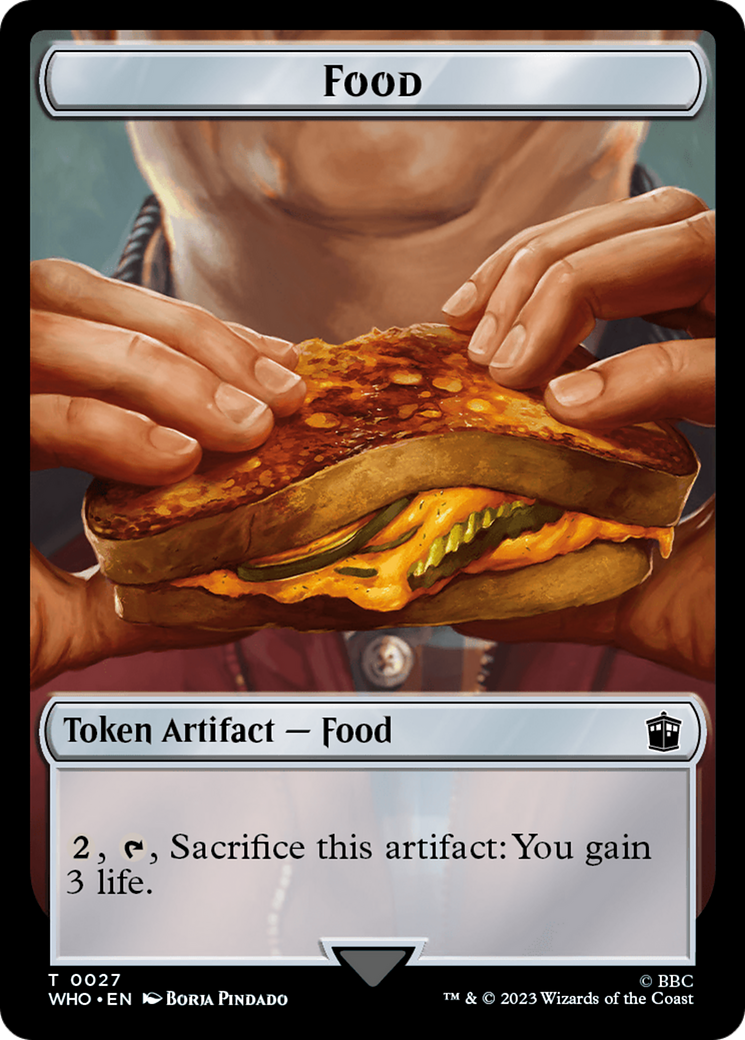 Human Noble // Food (0027) Double-Sided Token [Doctor Who Tokens] | Sanctuary Gaming