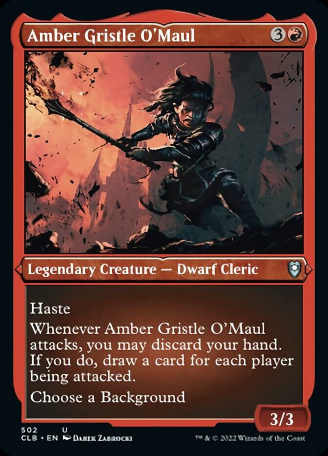Amber Gristle O'Maul (Foil Etched) [Commander Legends: Battle for Baldur's Gate] | Sanctuary Gaming