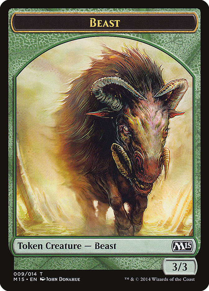 Beast (009/014) [Magic 2015 Tokens] | Sanctuary Gaming