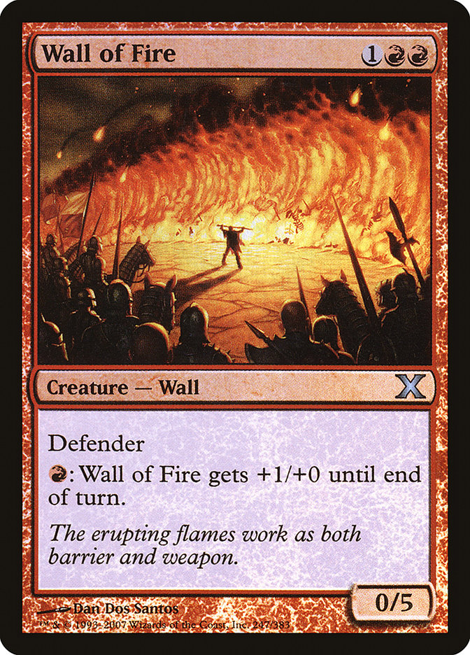 Wall of Fire (Premium Foil) [Tenth Edition] | Sanctuary Gaming