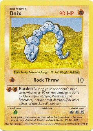 Onix (56/102) [Base Set Shadowless Unlimited] | Sanctuary Gaming