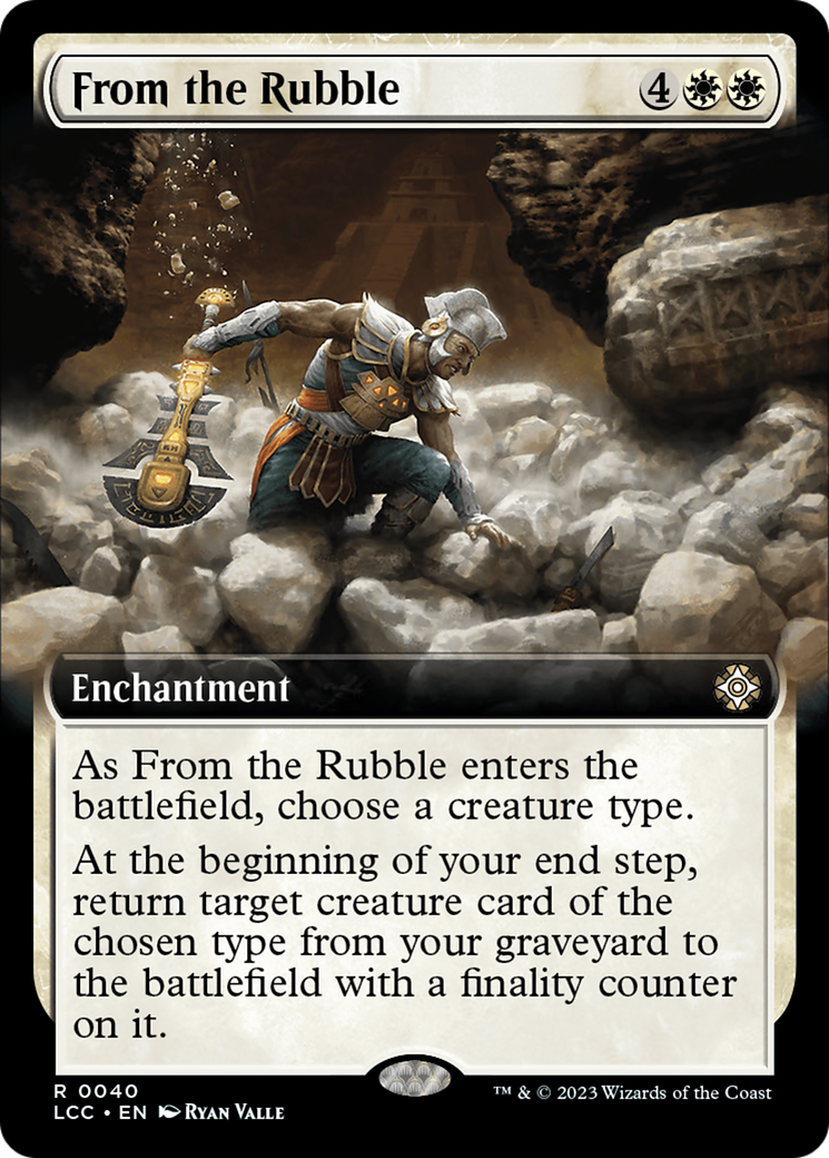 From the Rubble (Extended Art) [The Lost Caverns of Ixalan Commander] | Sanctuary Gaming