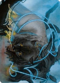 Bind the Monster Art Card (Gold-Stamped Signature) [Kaldheim: Art Series] | Sanctuary Gaming