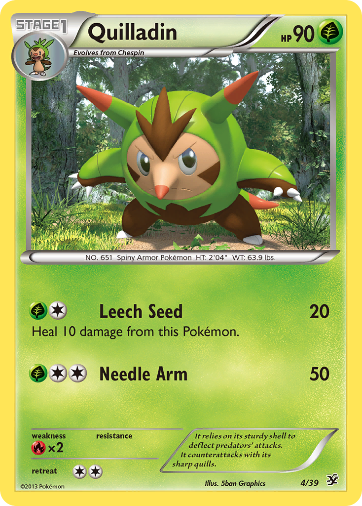 Quilladin (4/39) [XY: Kalos Starter Set] | Sanctuary Gaming