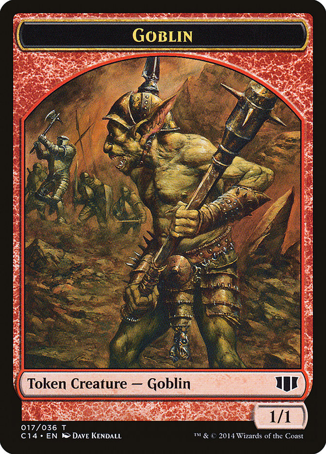 Goblin // Goat Double-sided Token [Commander 2014 Tokens] | Sanctuary Gaming