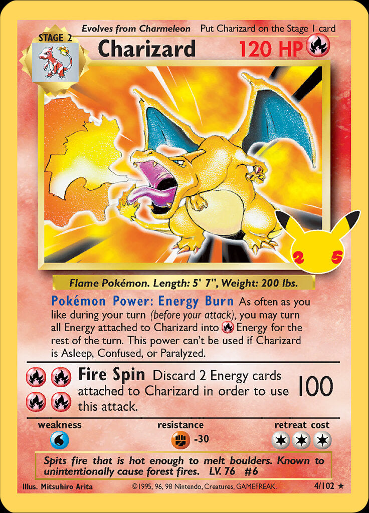 Charizard (4/102) [Celebrations: 25th Anniversary - Classic Collection] | Sanctuary Gaming