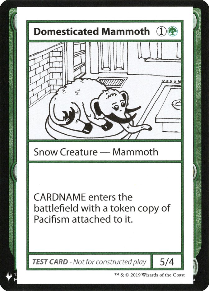 Domesticated Mammoth [Mystery Booster Playtest Cards] | Sanctuary Gaming