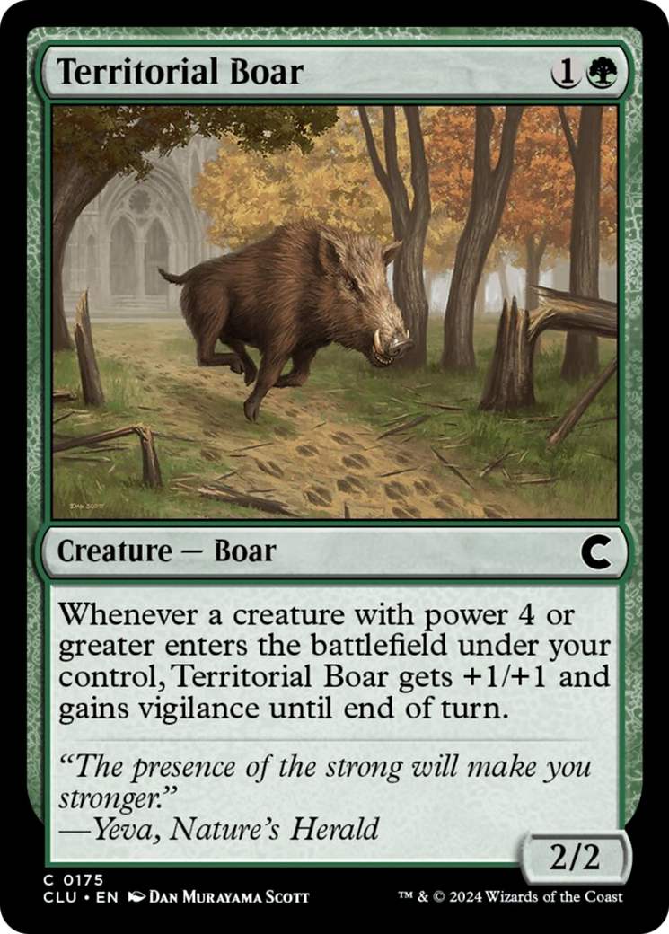 Territorial Boar [Ravnica: Clue Edition] | Sanctuary Gaming