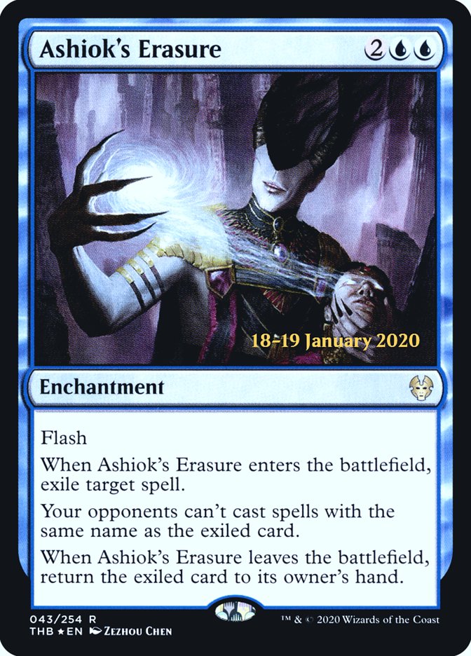 Ashiok's Erasure [Theros Beyond Death Prerelease Promos] | Sanctuary Gaming