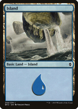 Island (258) [Battle for Zendikar] | Sanctuary Gaming